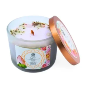 Green Tree Aromatherapie Kaars Love Rose 256g