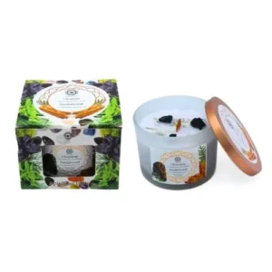 Green Tree Edelsteenkaars Reinigend Sandelhout 256g