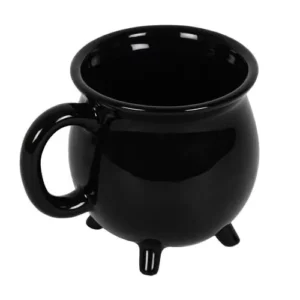 Plain Black Cauldron Mug.