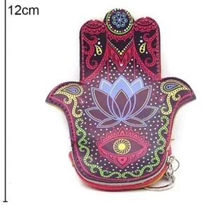 Portemonnee Lotus Hand van Fatima 12x12cm