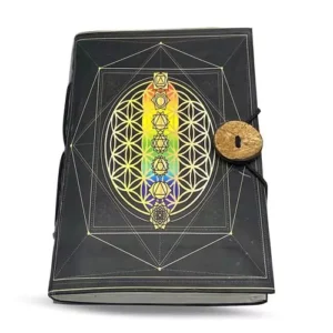 Regenboog Bloem des Levens Dagboek 15 x 10 cm