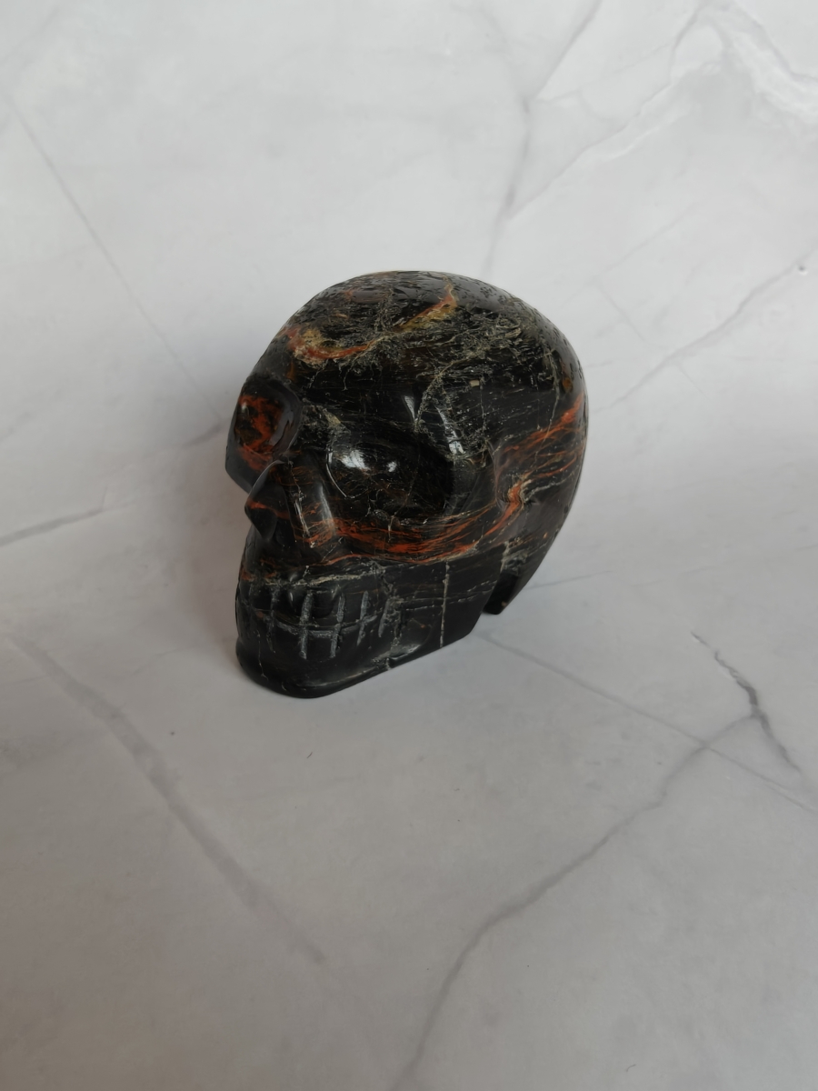Skull zwarte toermalijn cirkel