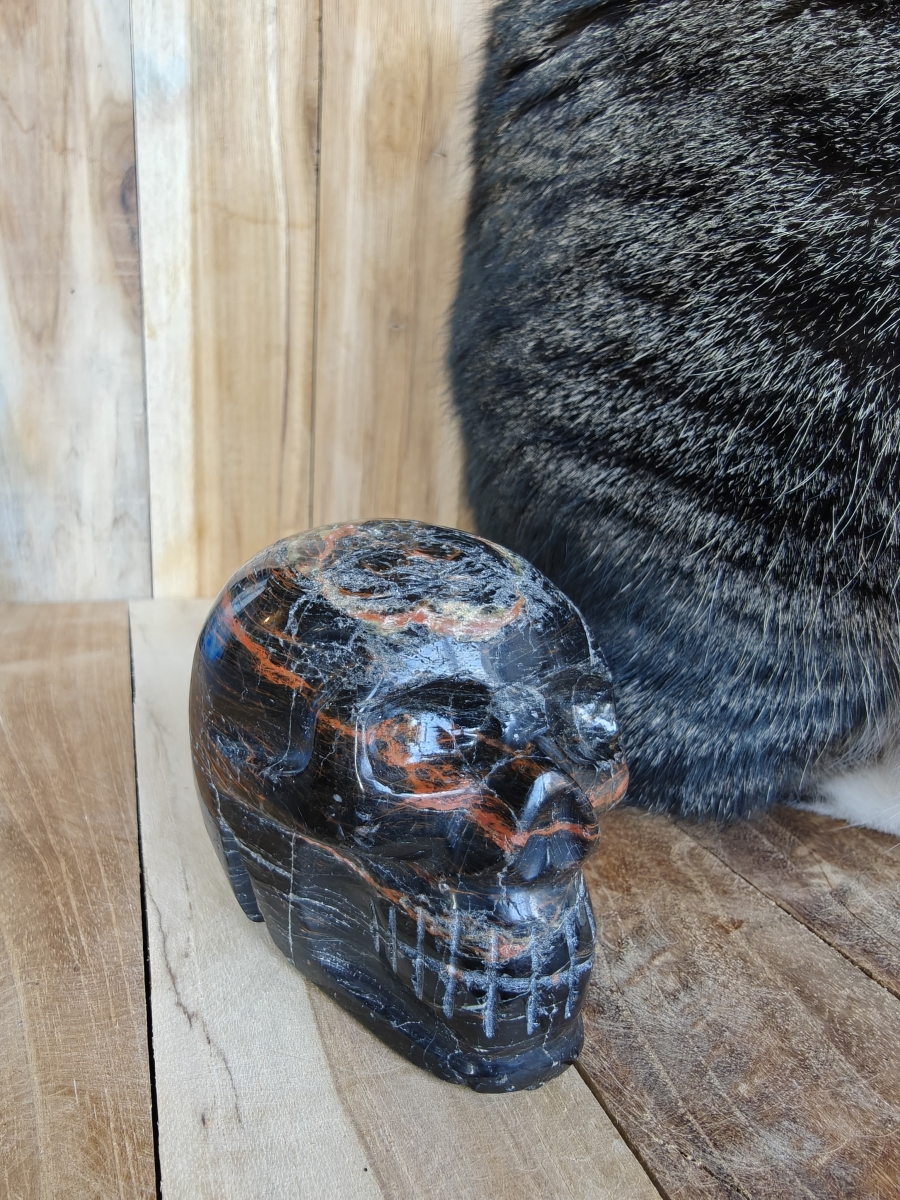 Skull zwarte toermalijn cirkel