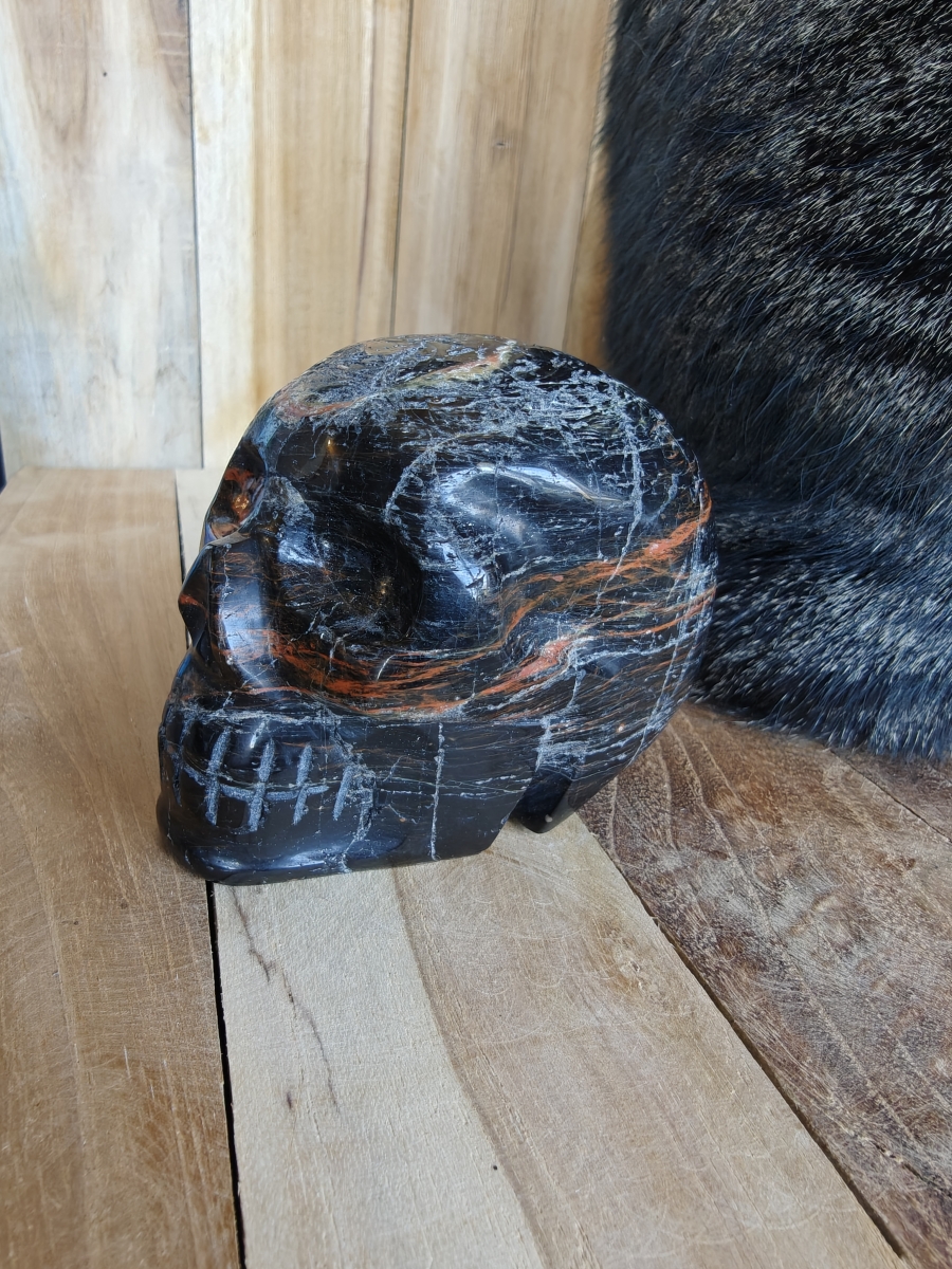 Skull zwarte toermalijn cirkel