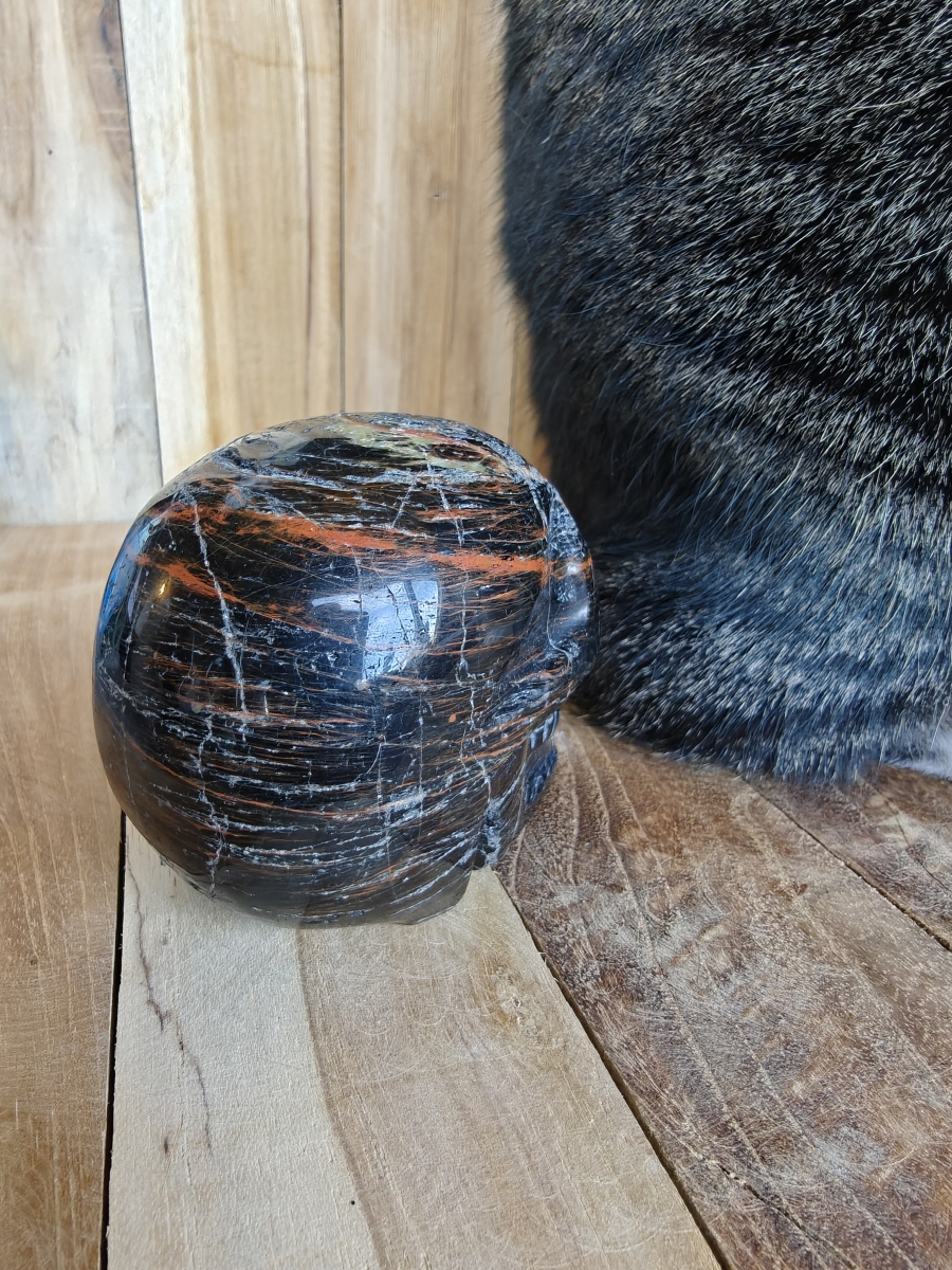 Skull zwarte toermalijn cirkel