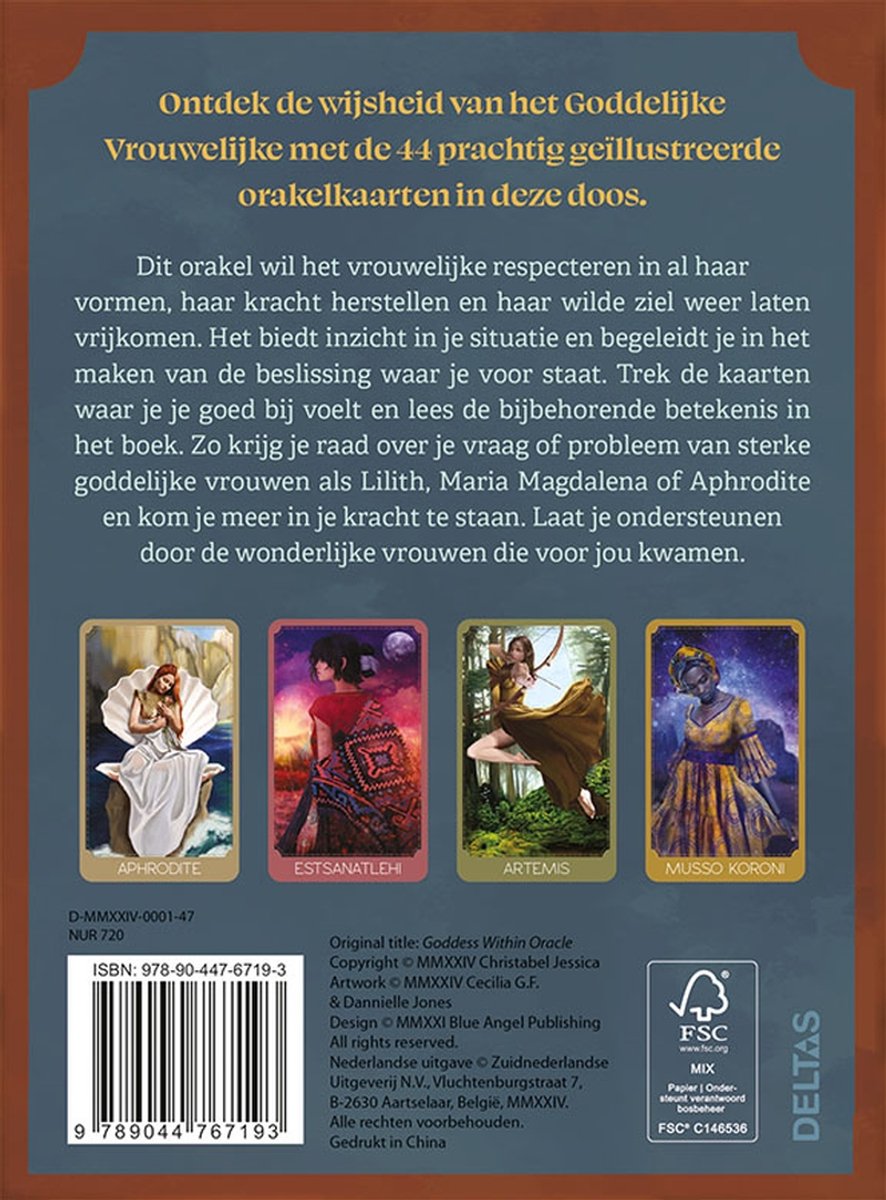 De kracht van je Innerlijke Godin - Boek en Orakelset