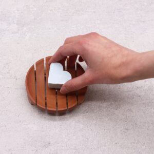 Klassiek Mahonie Zeepbakje - Rond