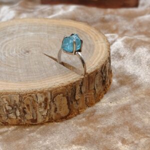 Ring Apatiet ruw - 925SS - Maat 6