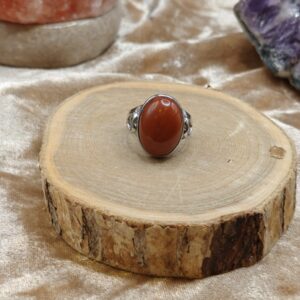 Ring Carneool 925SS - Verstelbare maat