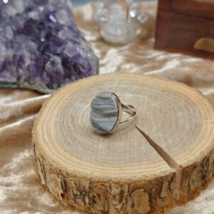 Ring Chalcedoon - 925SS - Maat 6,5