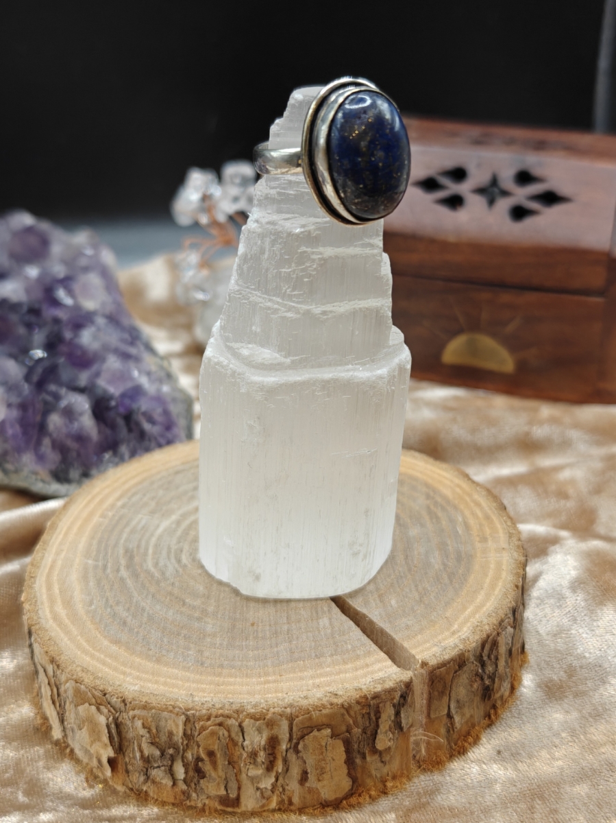 Ring Lapis Lazuli - 925SS - Maat 6,5