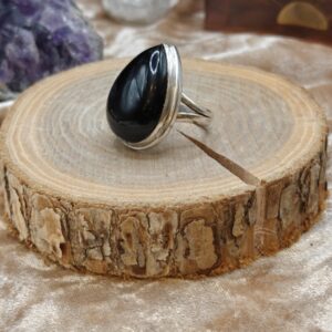 Ring Onyx - 925SS - Maat 7