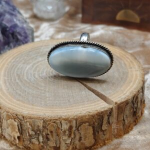 Ring Owyhee Opaal grote ovaal - 925SS - Maat 8