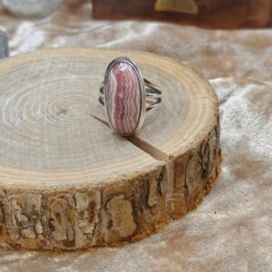 Ring Rhodochrosiet - 925SS - Maat 6