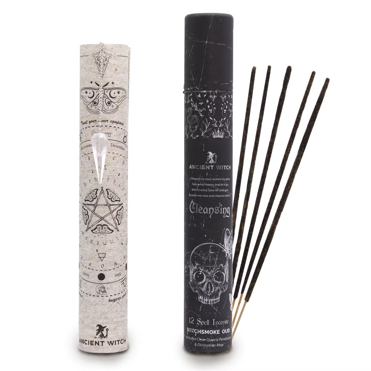 Ancient witch - Spreuk Wierook met pendel en pendelkaart - Cleansing