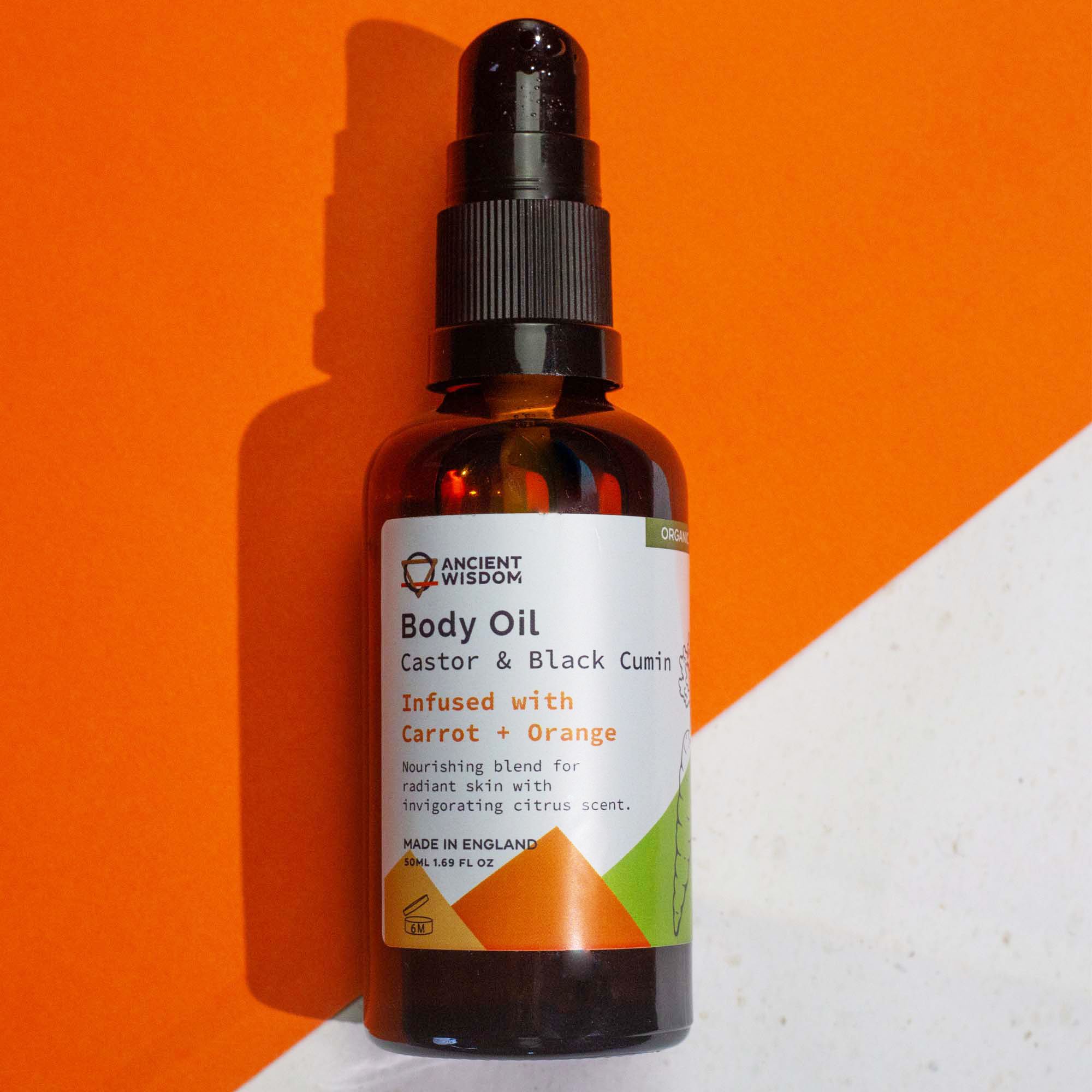 Organic Body Oil 50ml - Carrot & Orange - Afbeelding 2