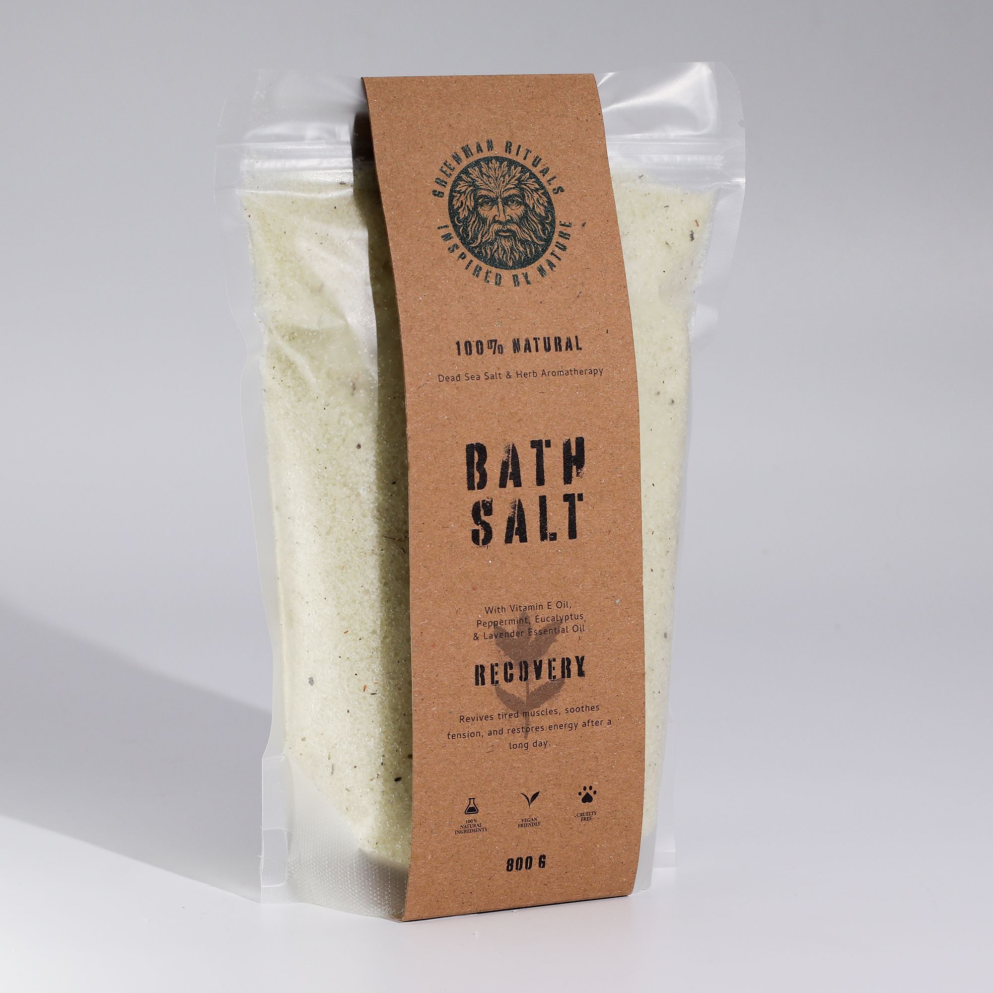 Greenman Rituals Menthol Aromatherapy Epsom Bath Salt – Recovery - Afbeelding 5