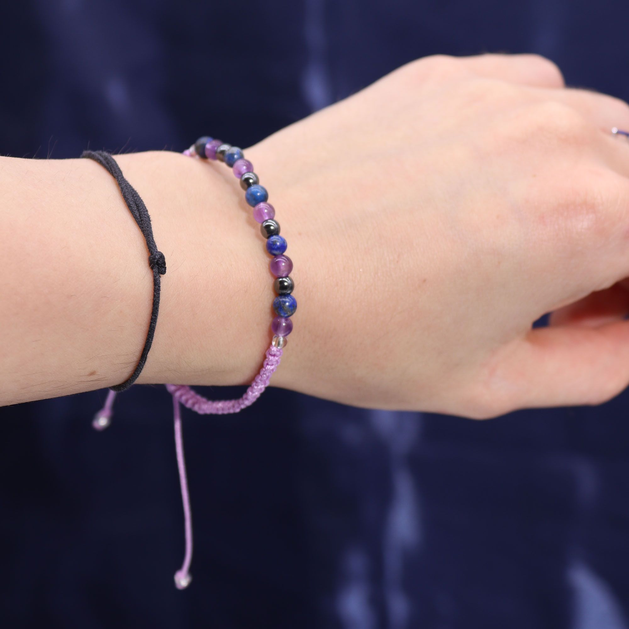 Zodiac Crystal Candle with Gemstone Bracelet - Aquarious - Afbeelding 5