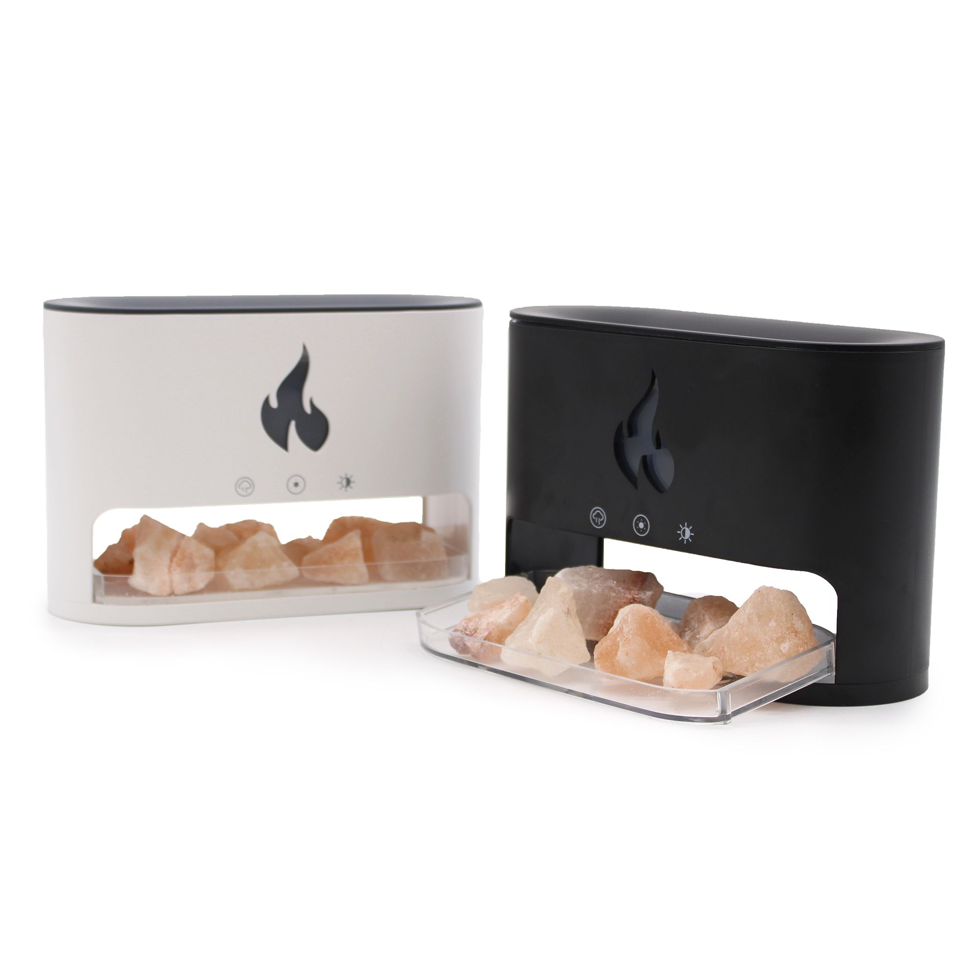 Blaze Aroma Diffuser - Himalayan Salt Chamber - USB-C - Flame Effect (Salt included) - Afbeelding 6