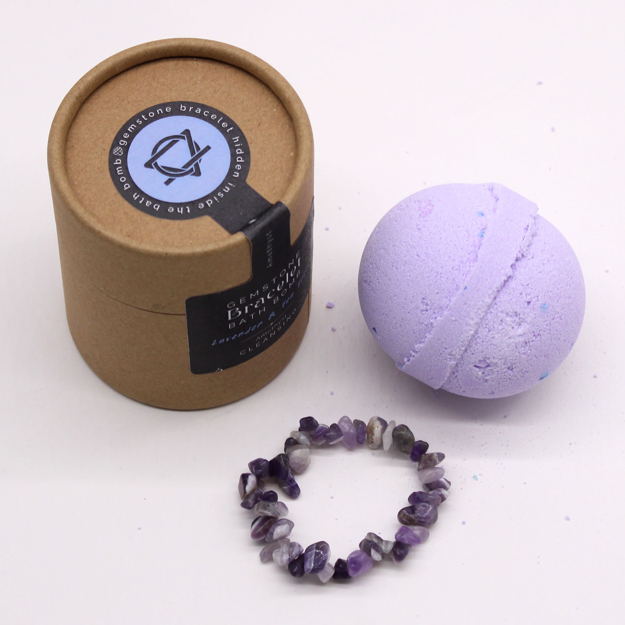 Amethyst Gem Bracelet Bath Bomb - Afbeelding 4