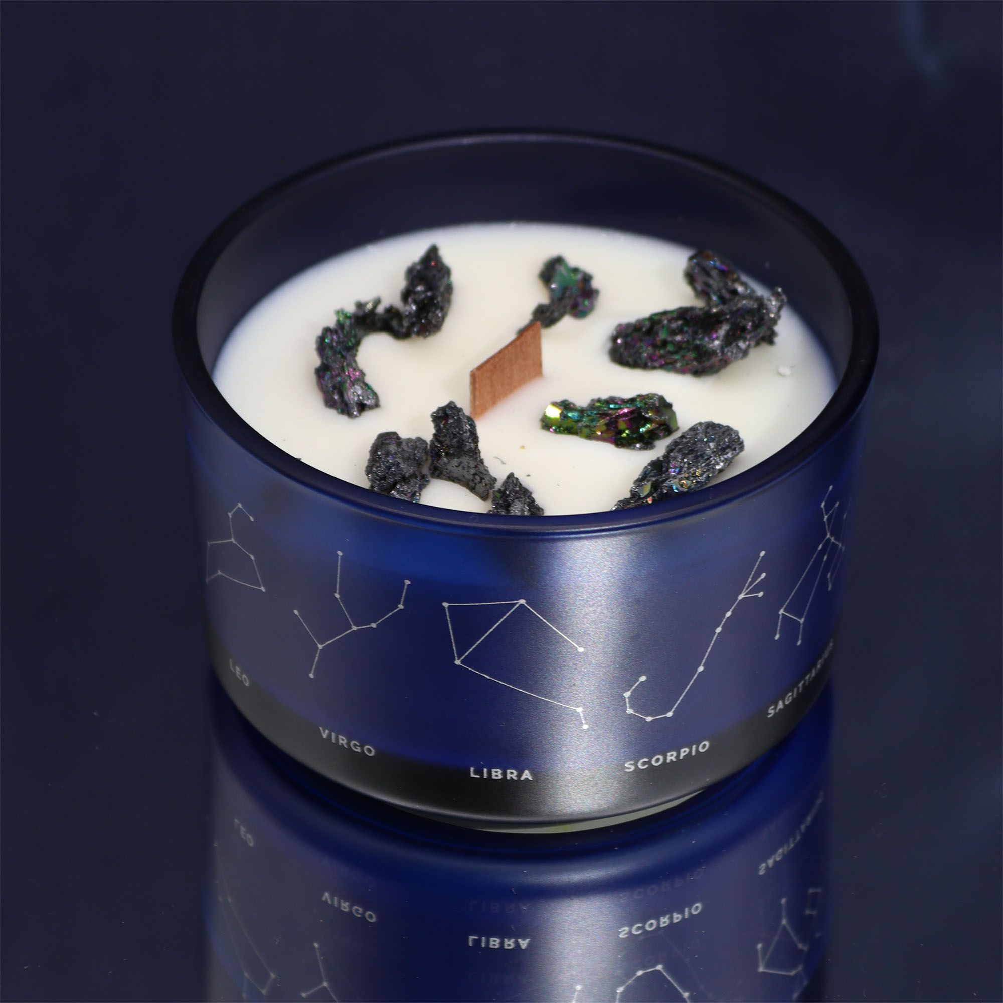 Zodiac Crystal Candle with Gemstone Bracelet - Aries - Afbeelding 3