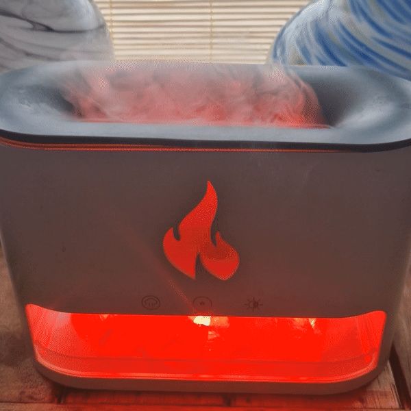 Blaze Aroma Diffuser - Himalayan Salt Chamber - USB-C - Flame Effect (Salt included) - Afbeelding 5