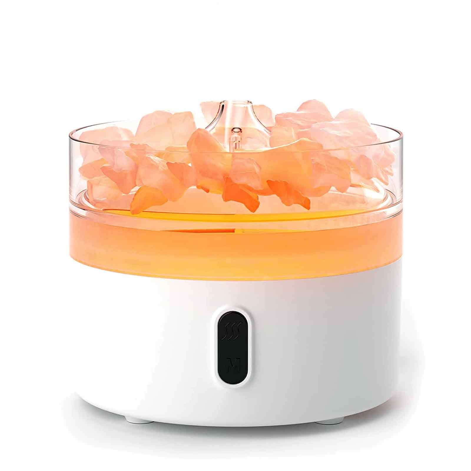 Himalayan Salt Aroma Diffuser - Night Light - USB-C - Flame Effect (Salt included) - Afbeelding 3