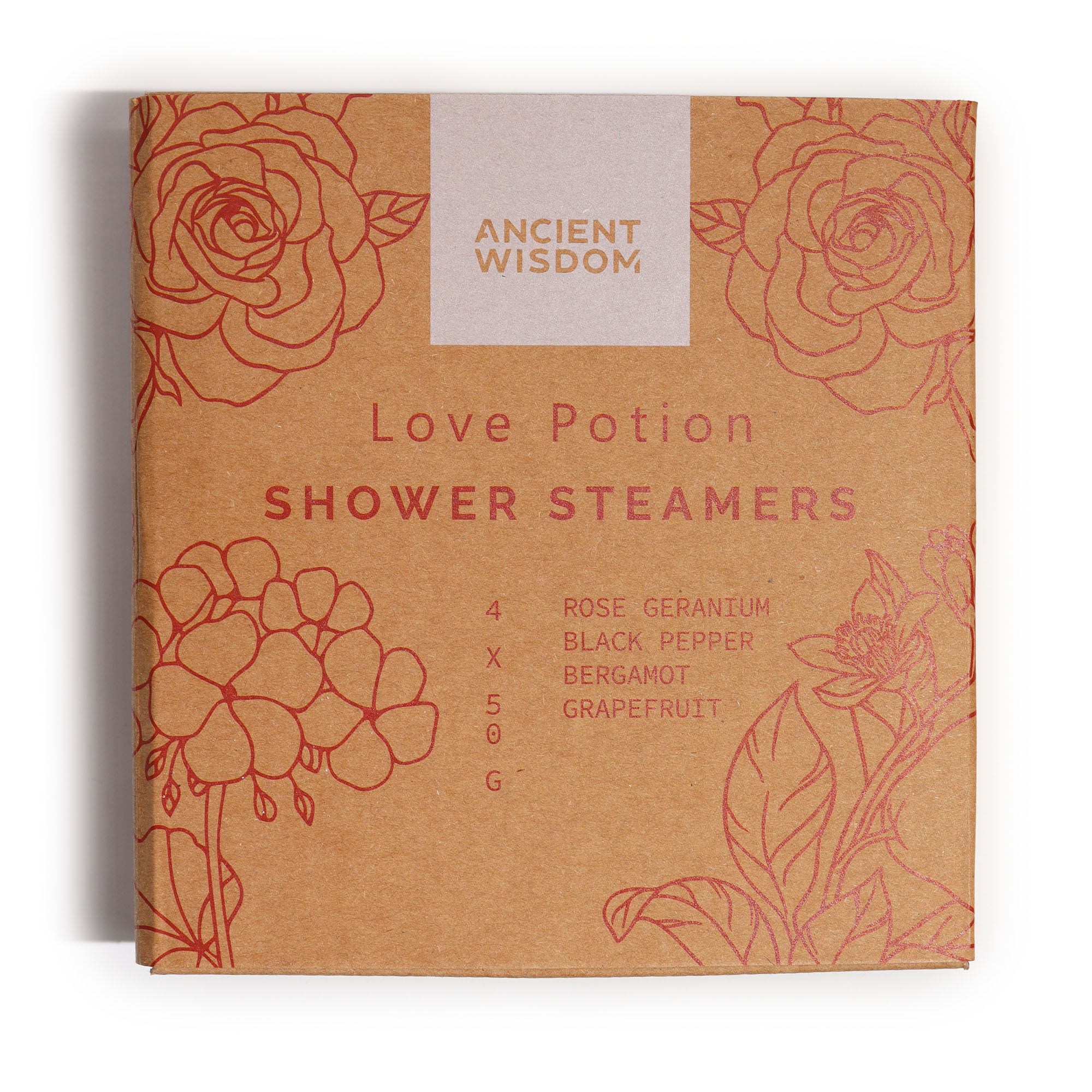 Zen Shower Steamers - Therapy Wellness Quartet - Love Potion (Pinky Red) - Afbeelding 3
