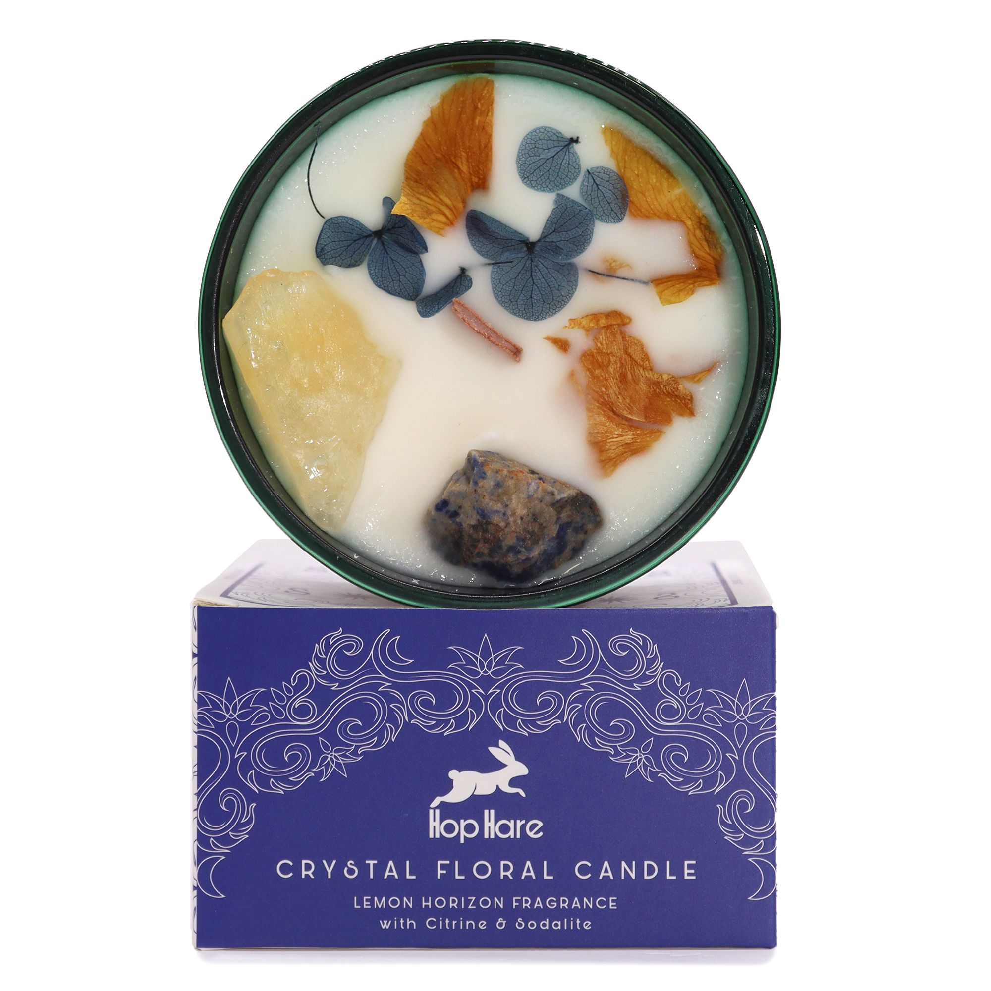 Hop Hare Crystal Magic Flower Candle - The Sun - Afbeelding 6
