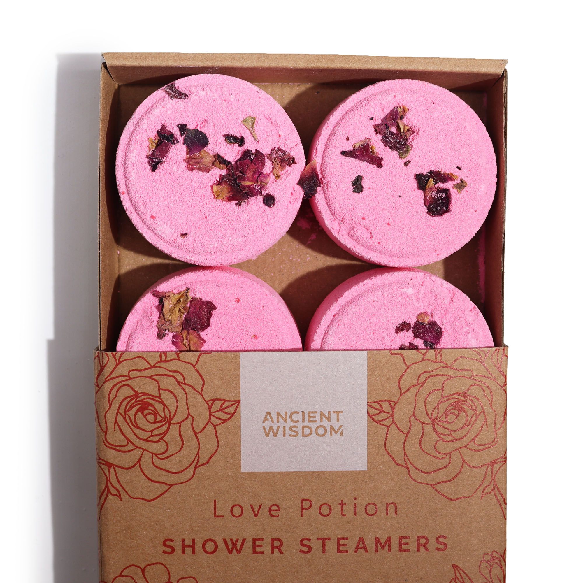 Zen Shower Steamers - Therapy Wellness Quartet - Love Potion (Pinky Red) - Afbeelding 2