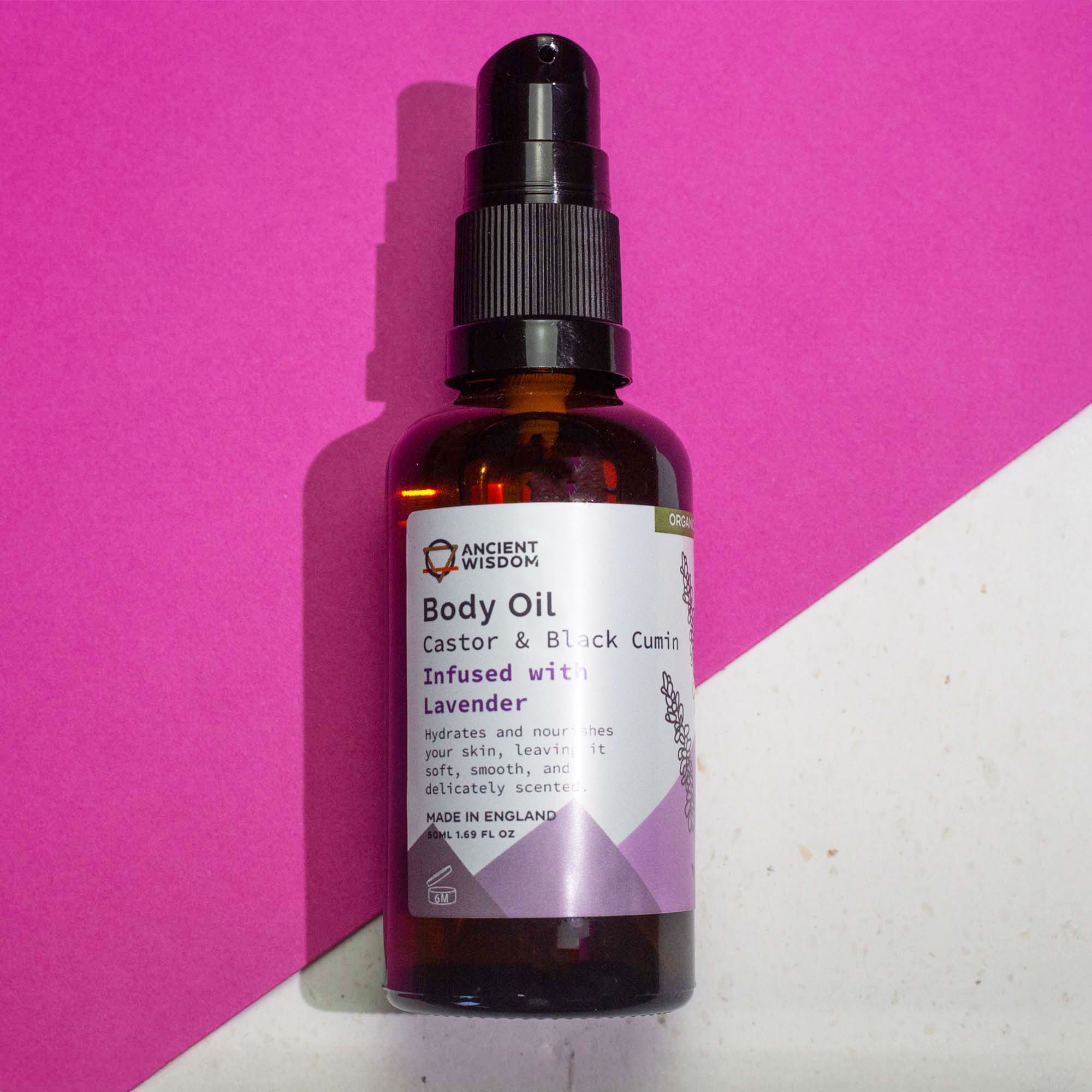 Organic Body Oil 50ml - Lavender - Afbeelding 2