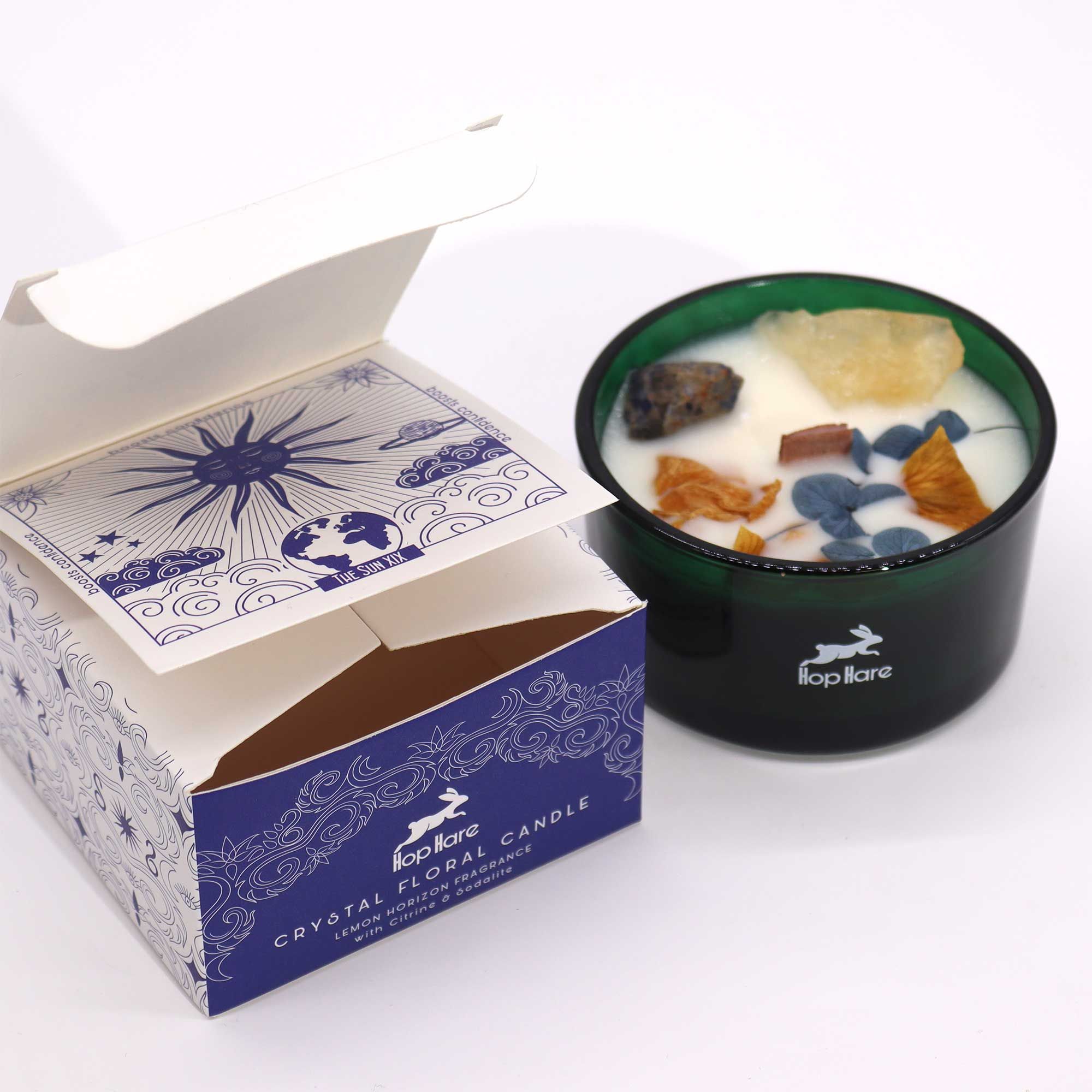Hop Hare Crystal Magic Flower Candle - The Sun - Afbeelding 8