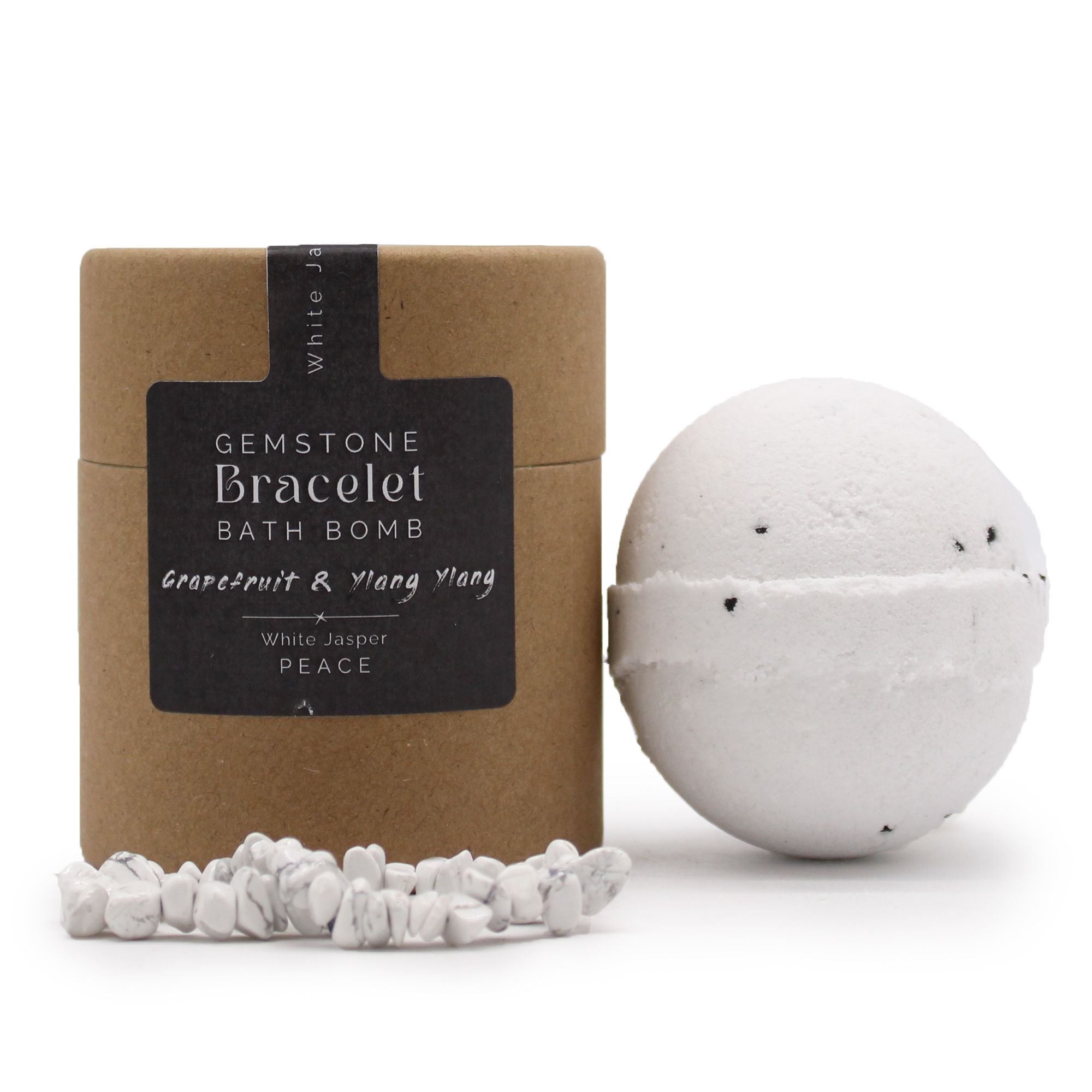 White Jasper Gem Bracelet Bath Bomb - Afbeelding 10