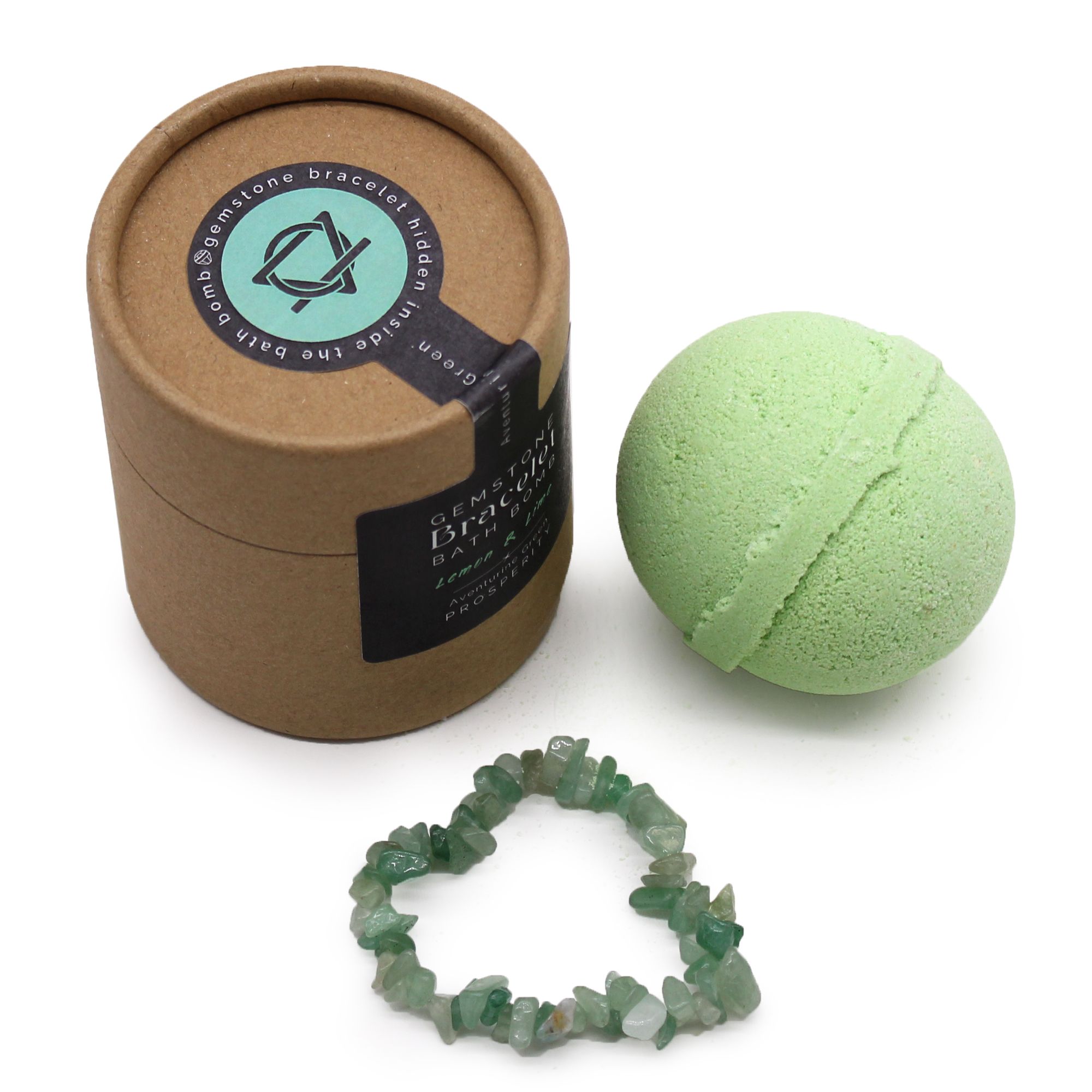 Green Aventurine Gem Bracelet Bath Bomb - Afbeelding 6