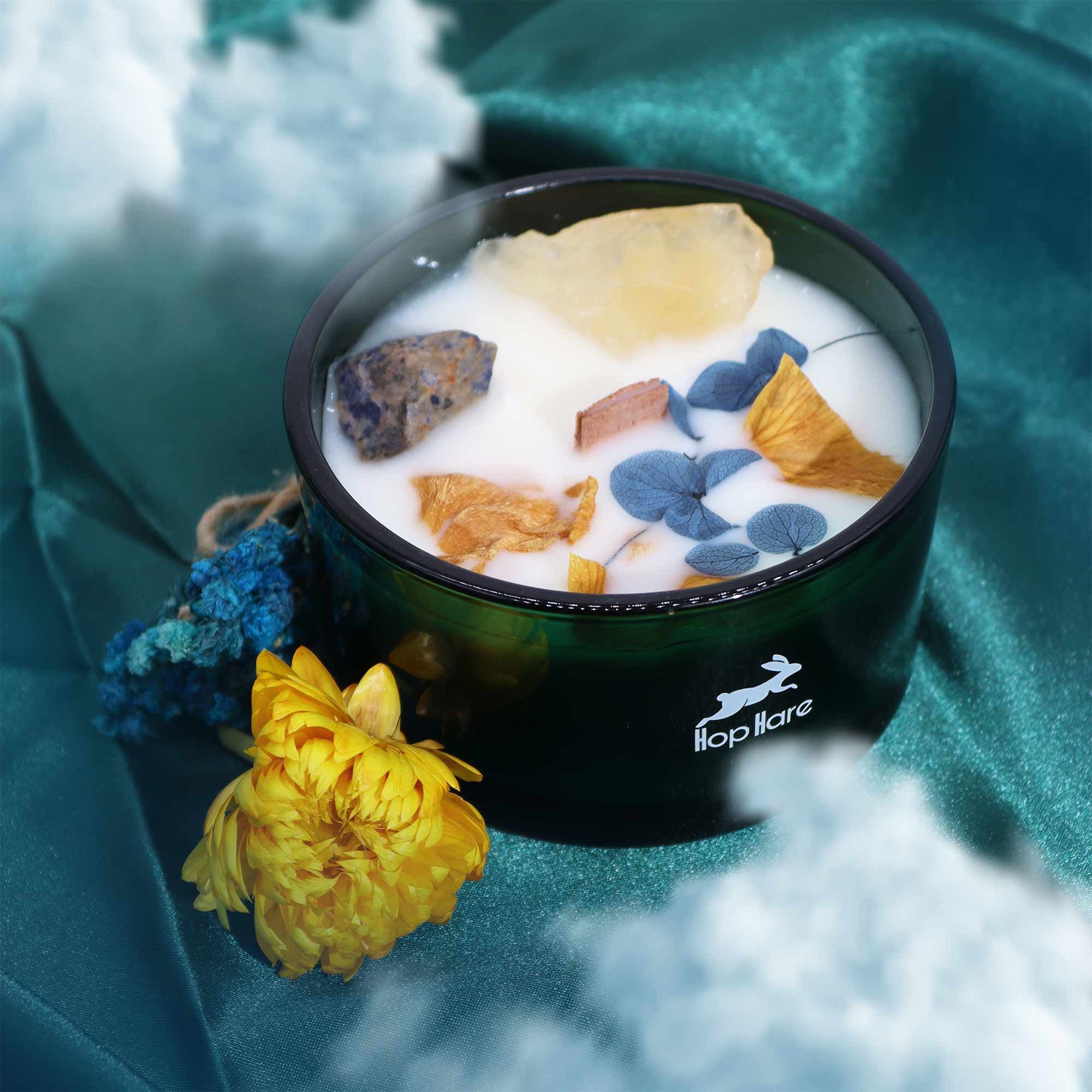 Hop Hare Crystal Magic Flower Candle - The Sun - Afbeelding 3