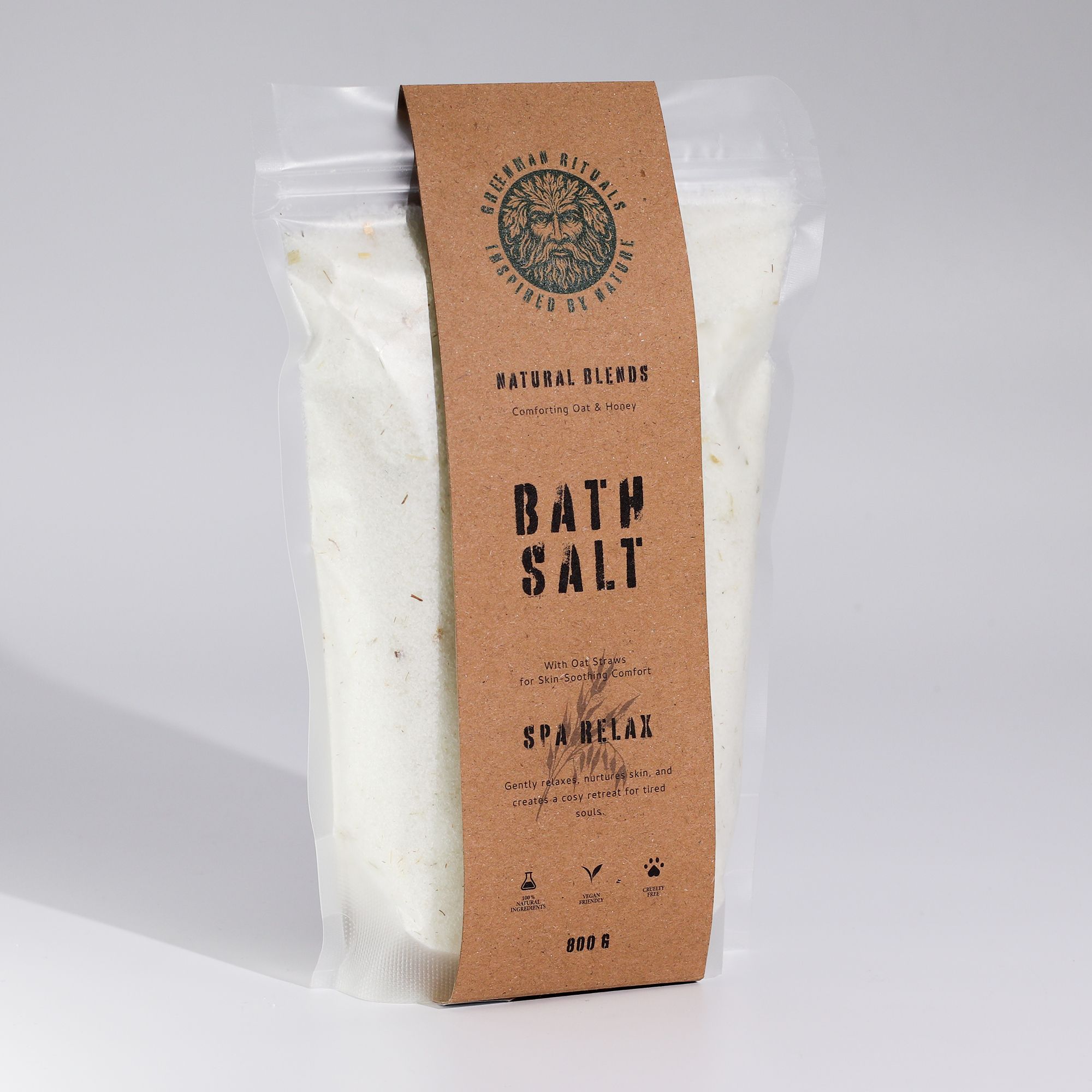 Greenman Rituals Oat & Honey Epsom Bath Salt – Spa Relax Blend - Afbeelding 3