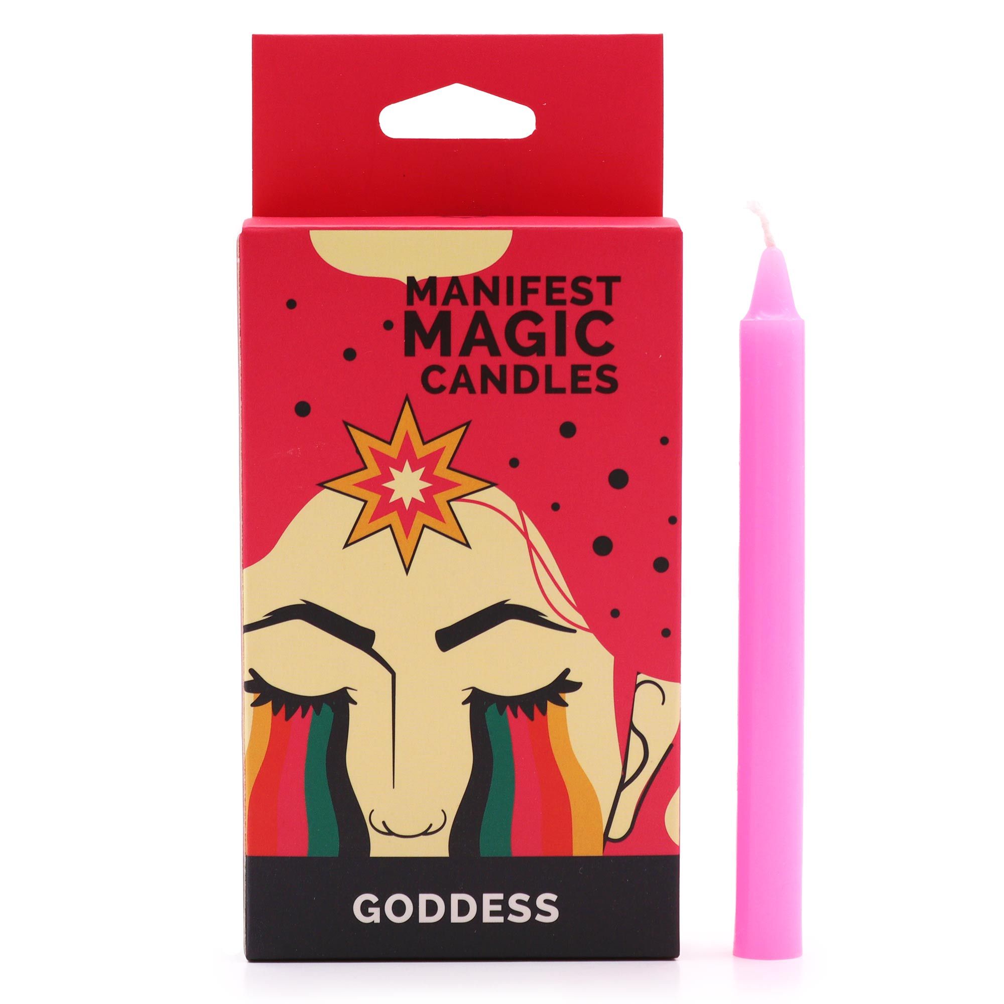 Manifest Magic Candles (pack of 12) - Pink - Goddess - Afbeelding 2