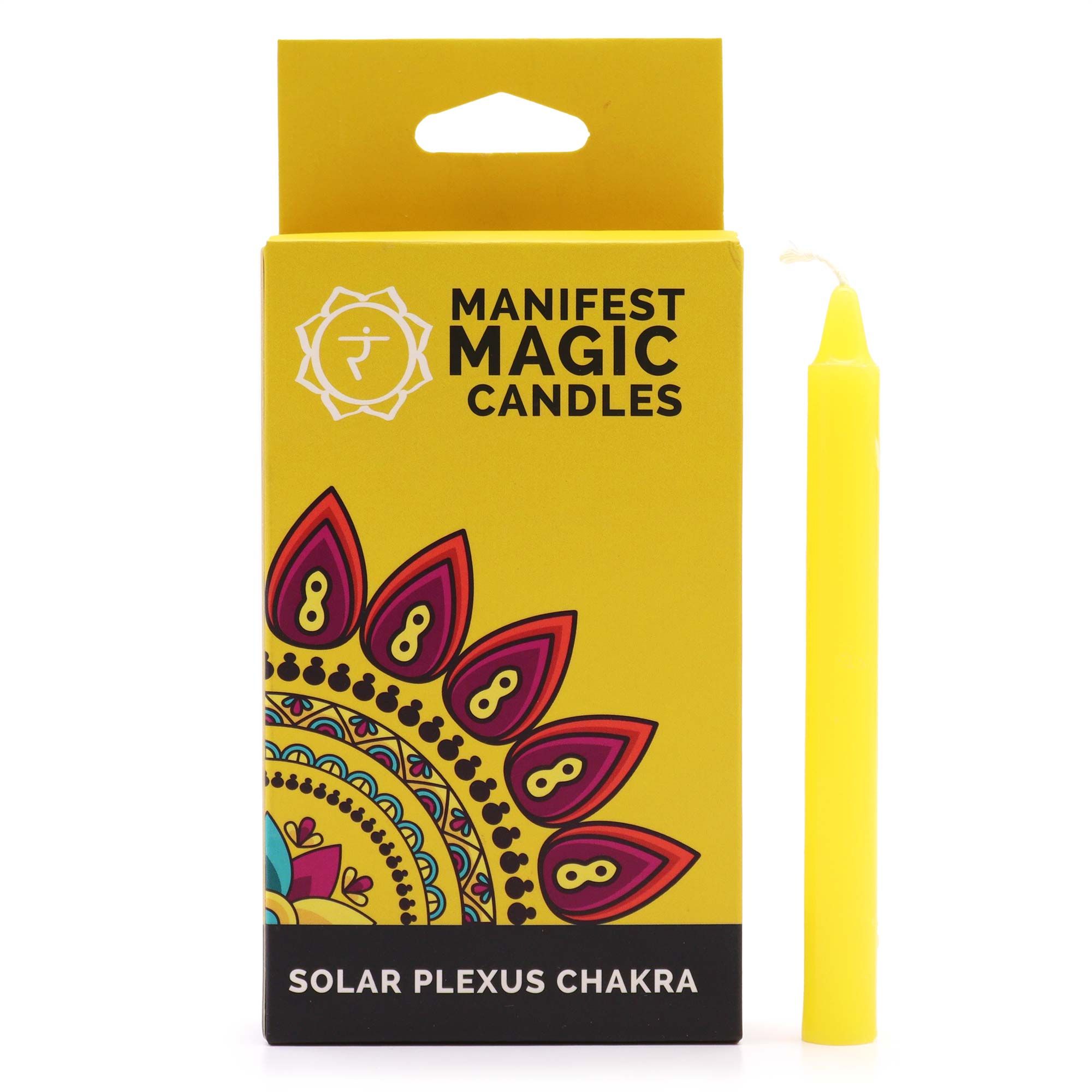 Manifest Magic Candles (pack of 12) - Yellow - Solar Plexus Chakra - Afbeelding 2