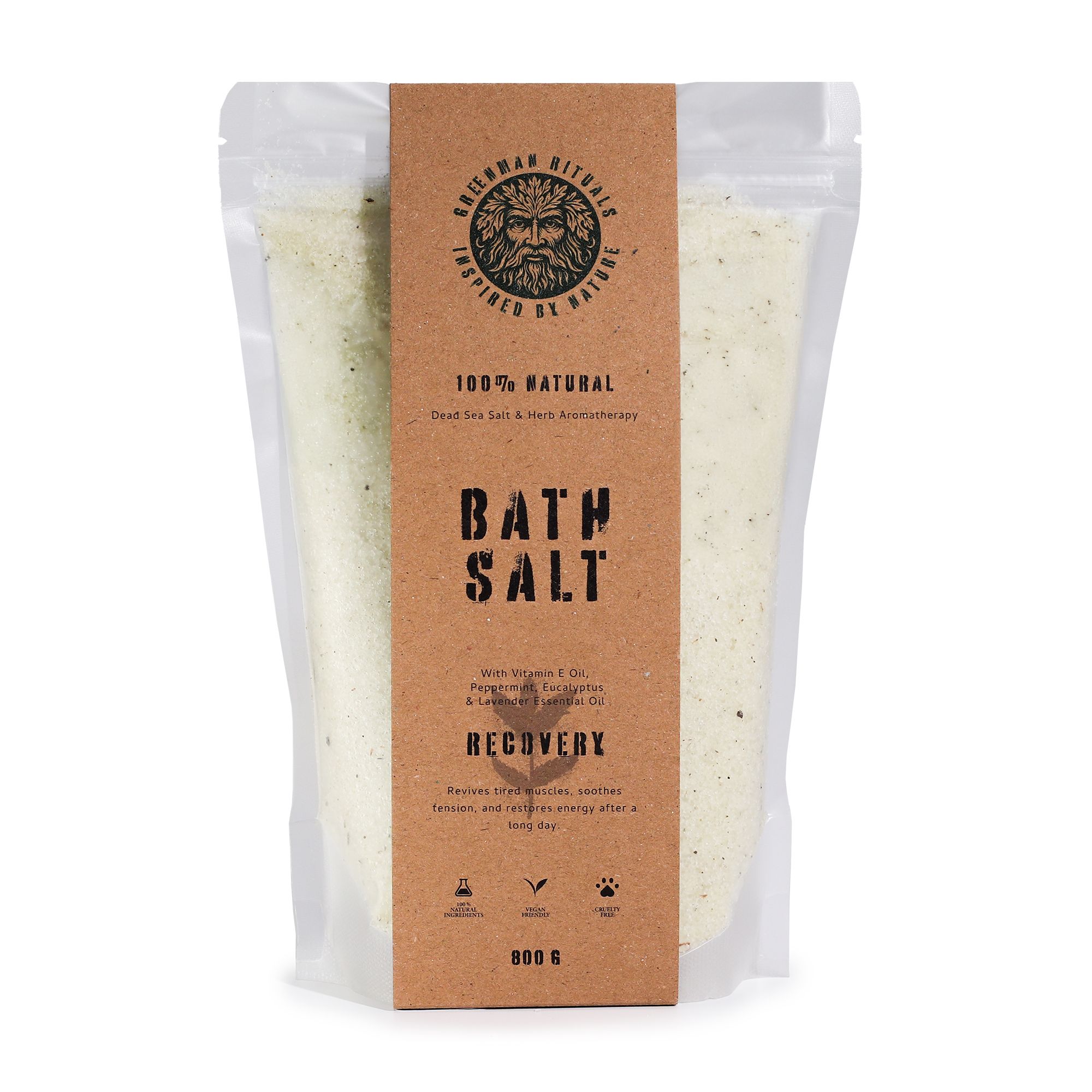 Greenman Rituals Menthol Aromatherapy Epsom Bath Salt – Recovery - Afbeelding 4