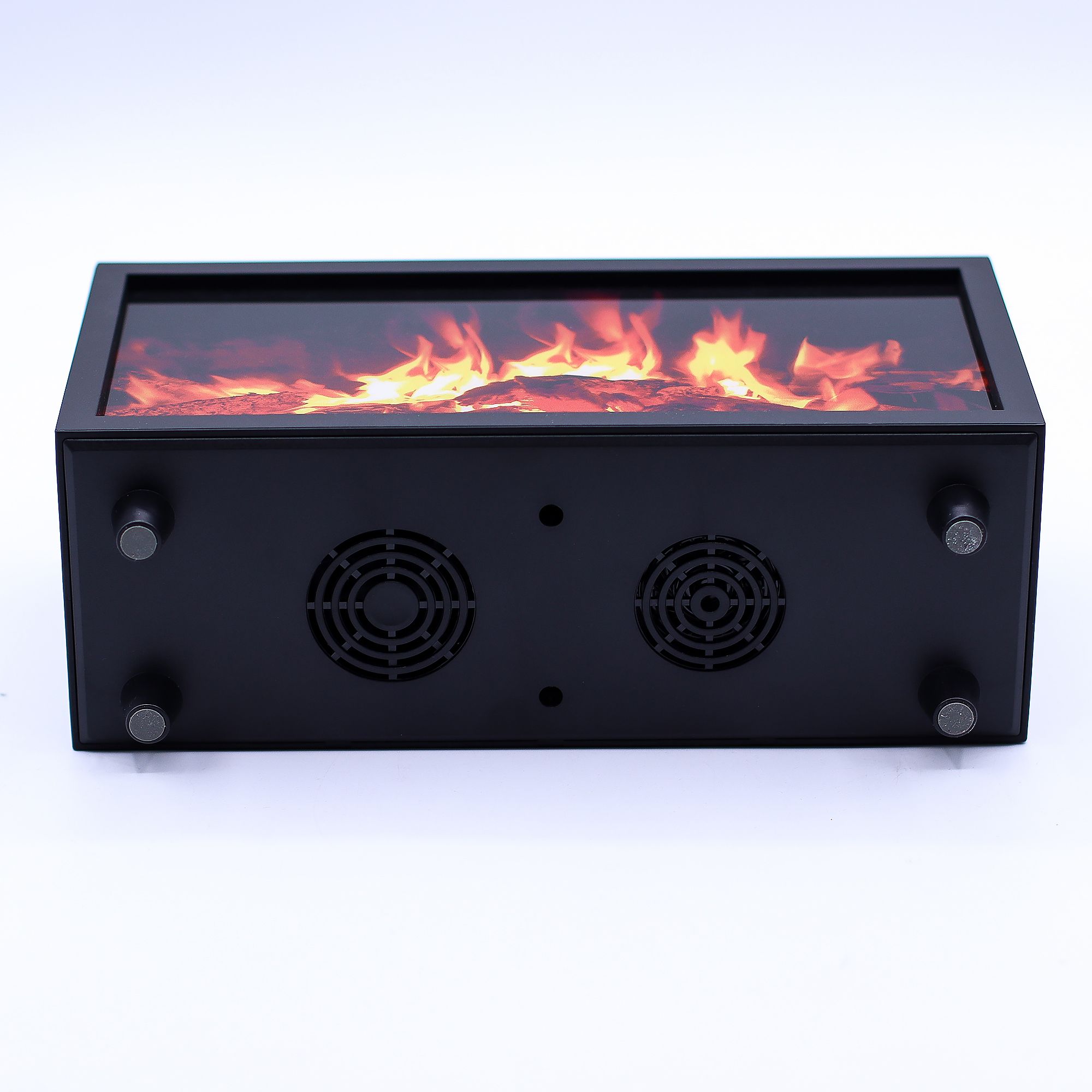 Flame Effect Aroma Diffuser with Birdsound - Black USB - Colour Change - Afbeelding 3