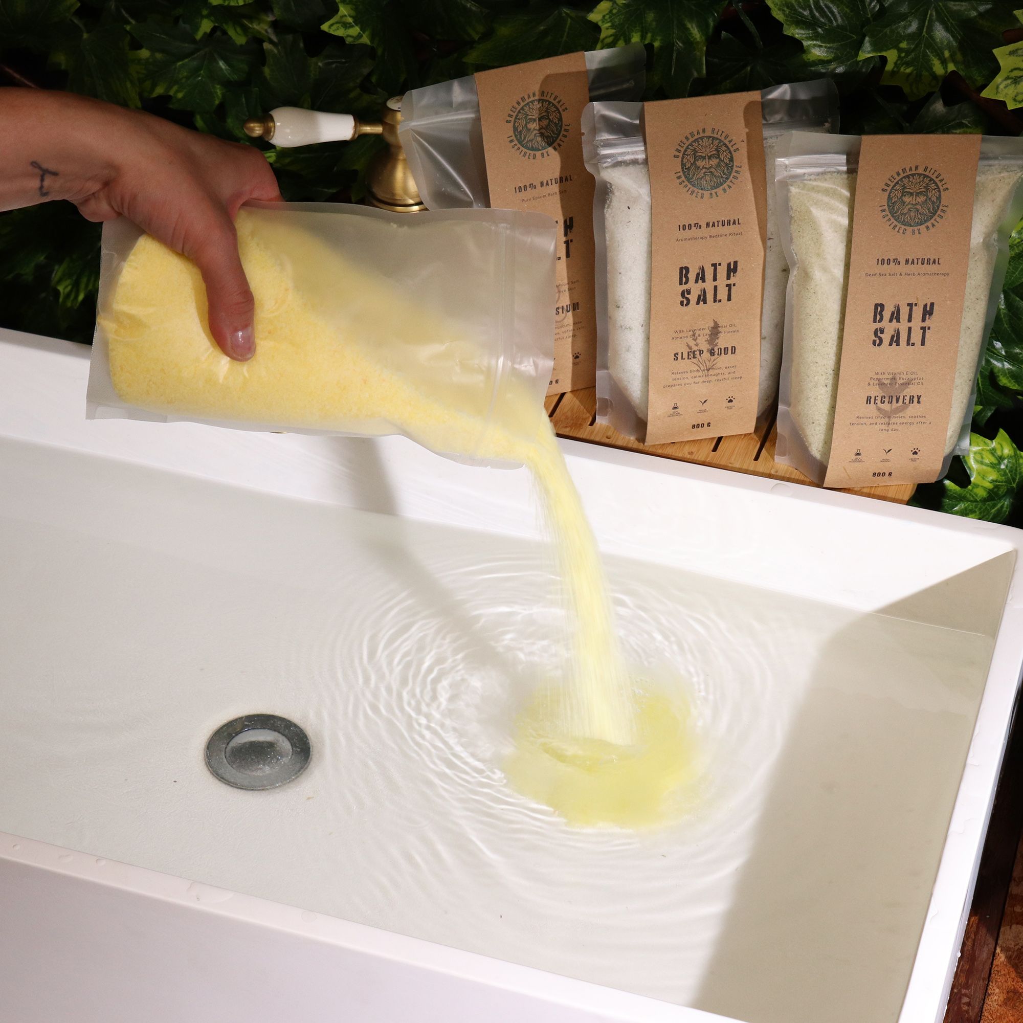 Greenman Rituals Vitamin C & Mandarin Epsom Bath Salt – Glow & Go - Afbeelding 2