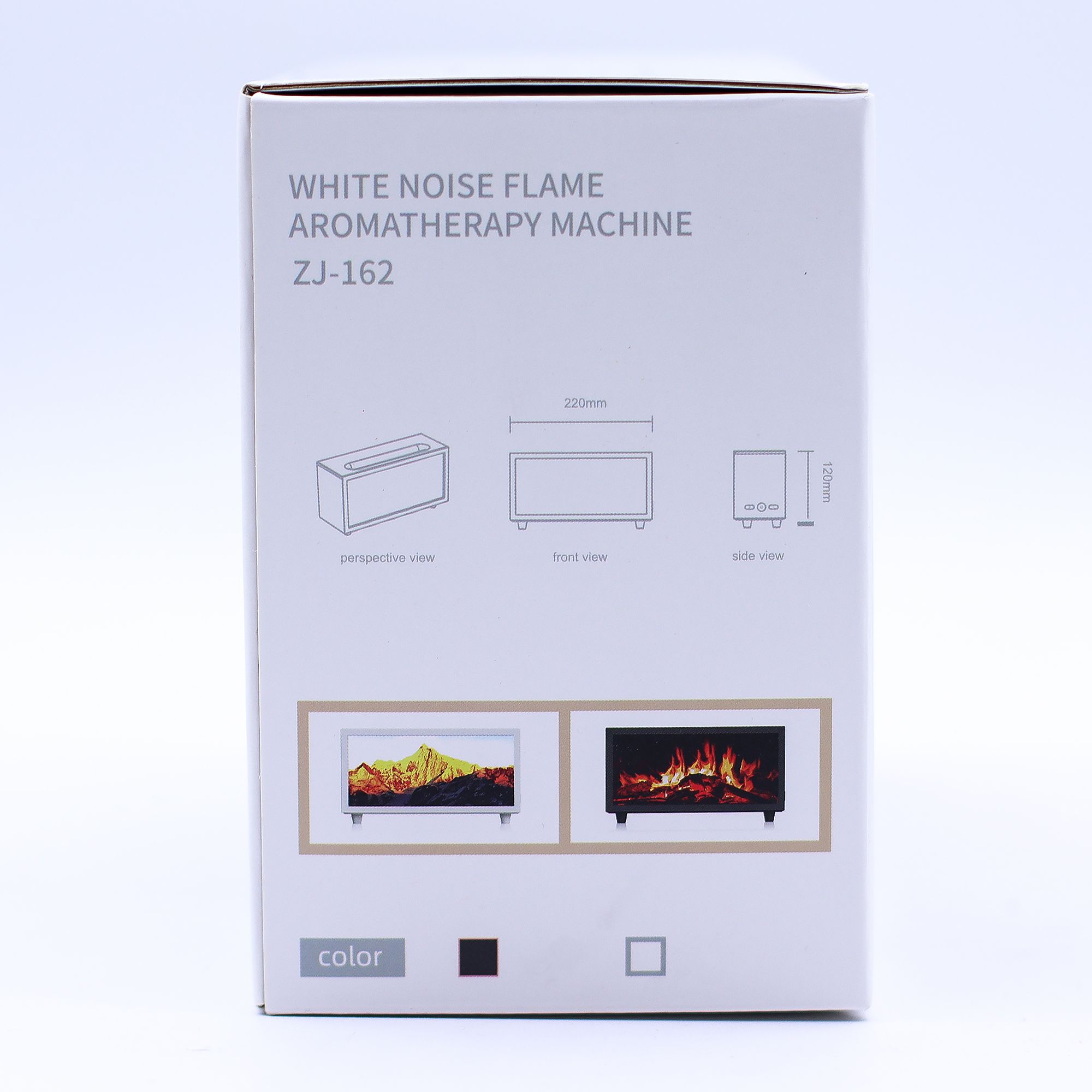Flame Effect Aroma Diffuser with Birdsound - Black USB - Colour Change - Afbeelding 11
