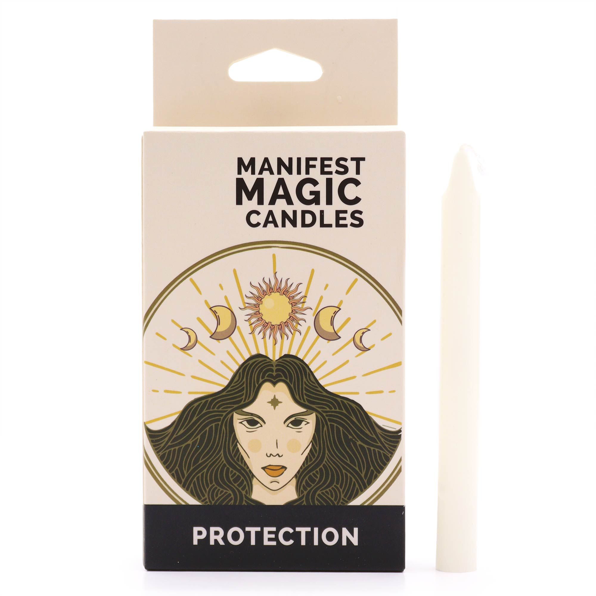 Manifest Magic Candles (pack of 12) - Ivory - Protection - Afbeelding 2