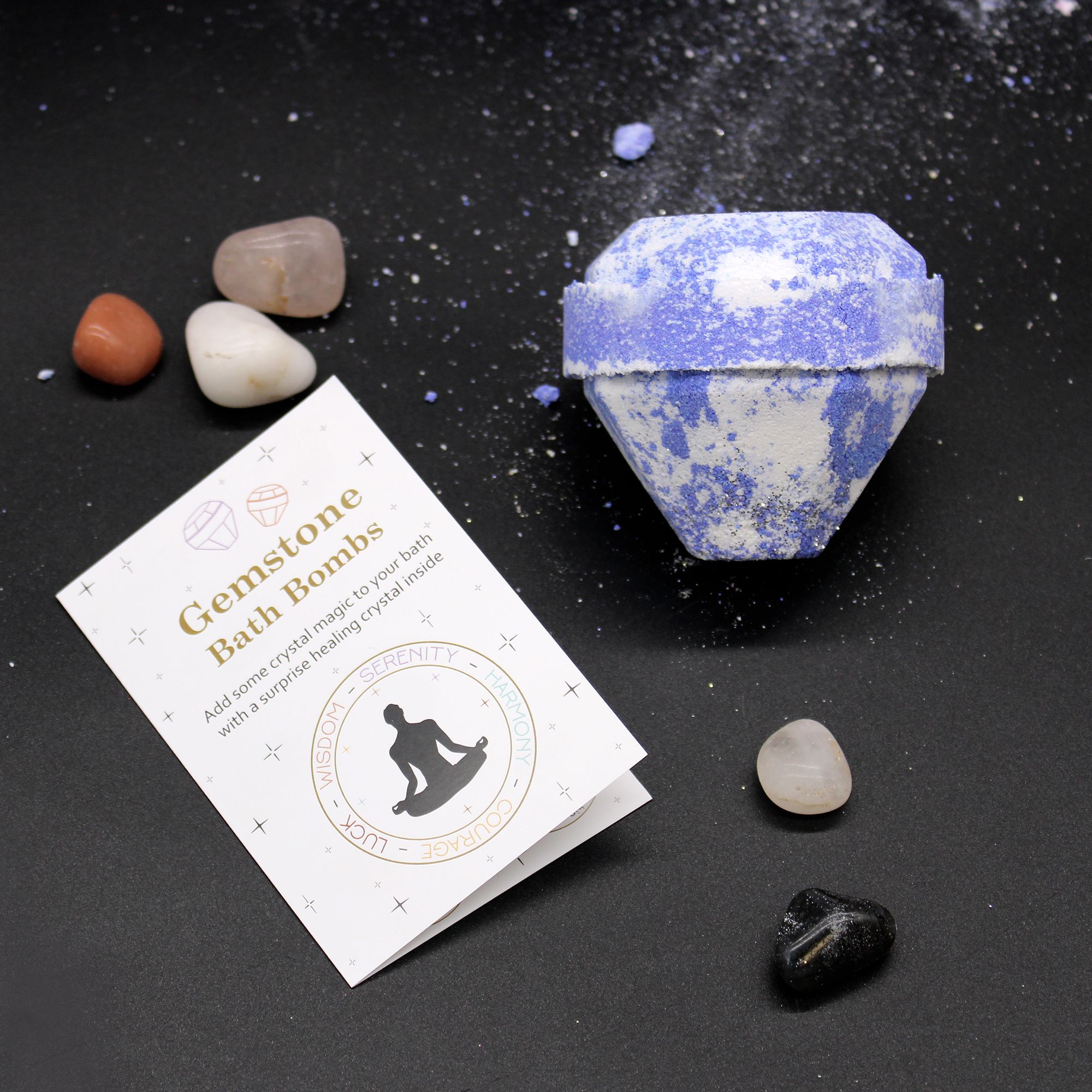 Gemstone Bath Bomb - Raspberry & Pomegranate - Afbeelding 4