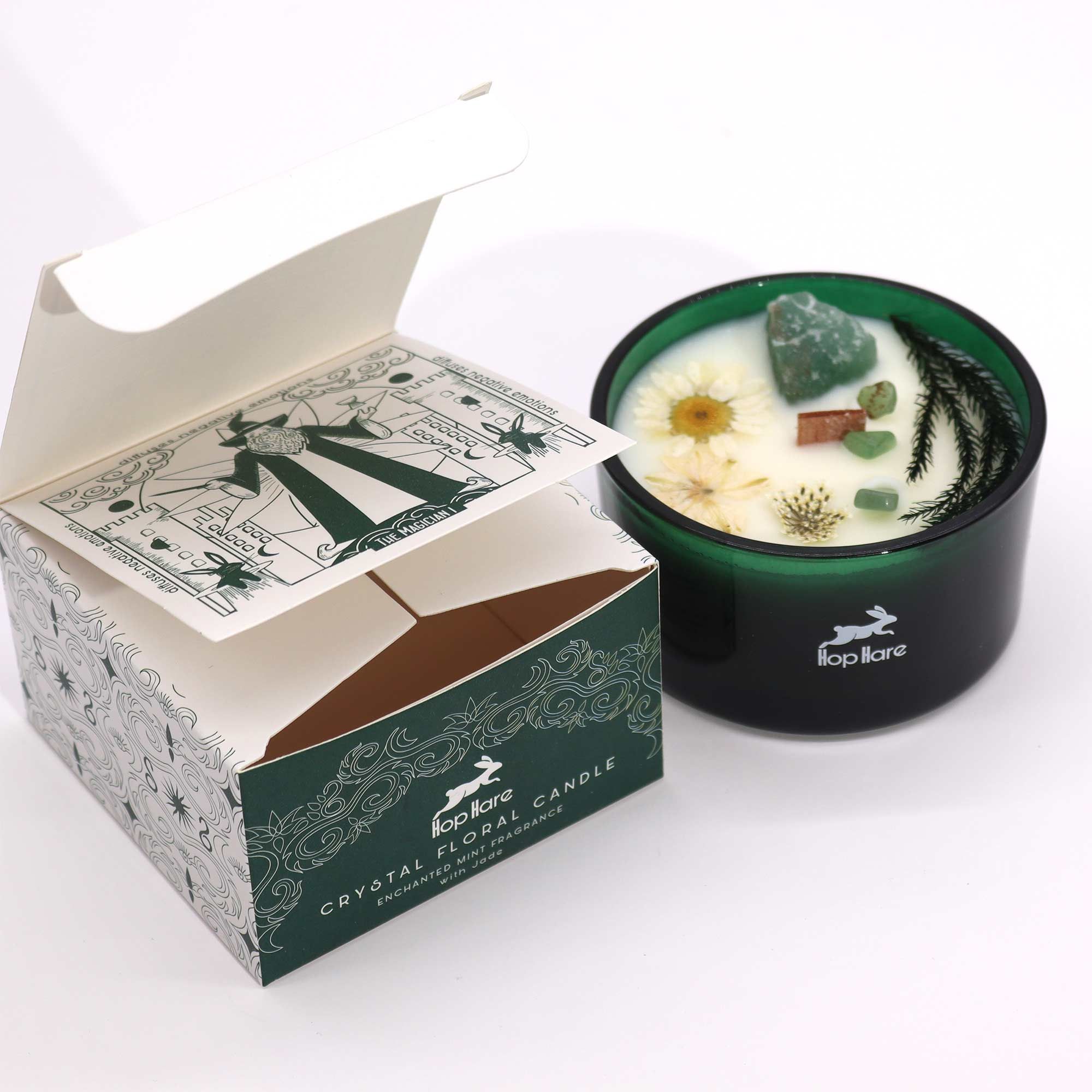 Hop Hare Crystal Magic Flower Candle - The Magician - Afbeelding 4