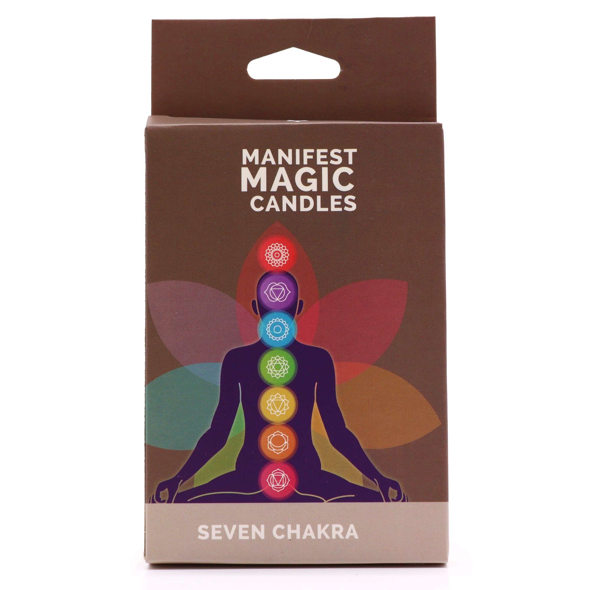 Seven Chakra Manifest Candles (pack of 7) - Afbeelding 4