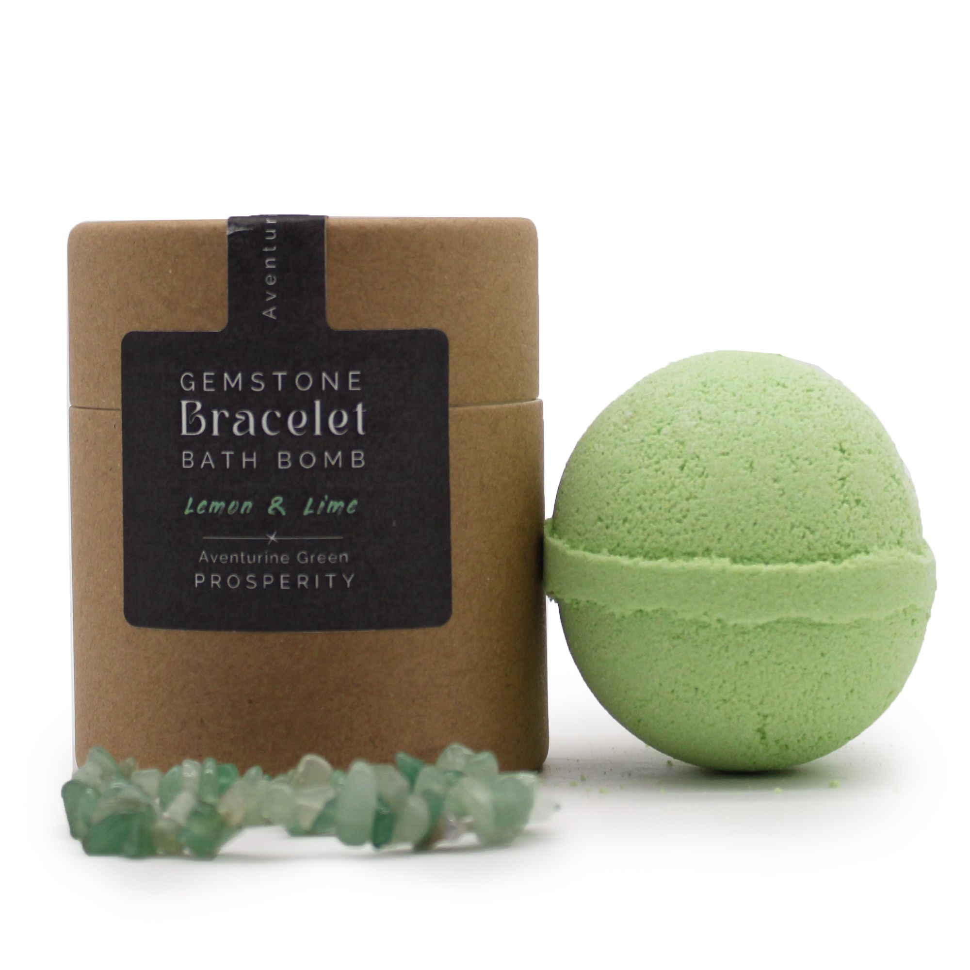 Green Aventurine Gem Bracelet Bath Bomb - Afbeelding 7